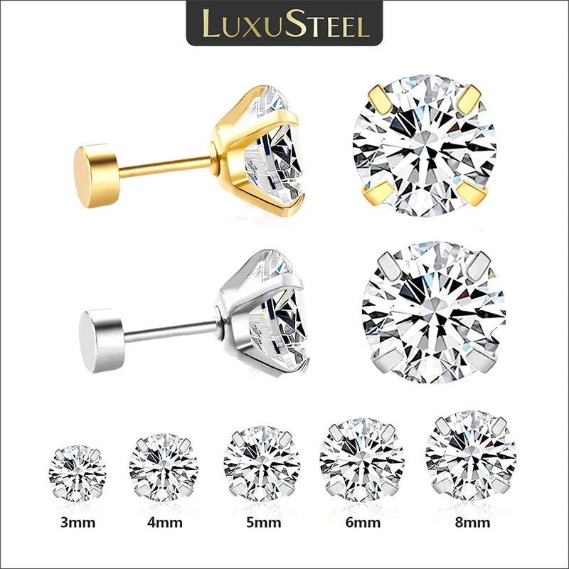 Sparkle Round Crystal Studs