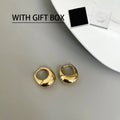 Halo Oval Stud Earrings